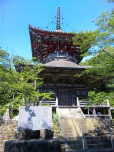 8番札所熊谷寺の多宝塔