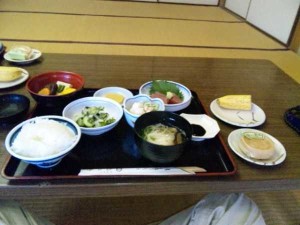 19番札所立江寺宿坊の夕食