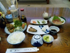 丸米旅館の夕食