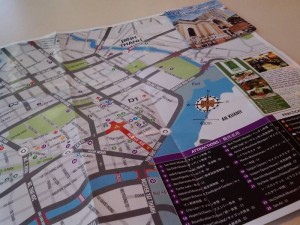 サイゴンの観光マップ